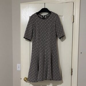 Julian Taylor New York Monochrome Geometric Dress